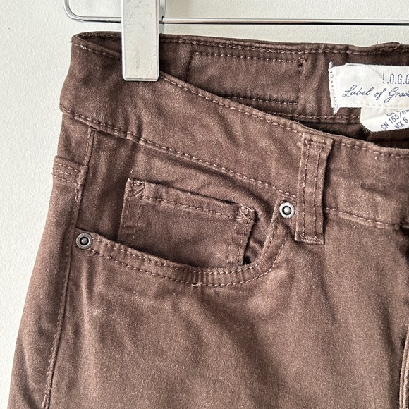 LOGG H&M Dark Brown Skinny Jeans Size 6 - Picture 6 of 16